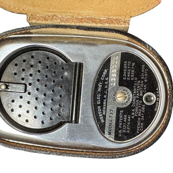 Weston Master III Universal Exposure Meter Model 737 Light Meter With Case - Picture 4 of 5